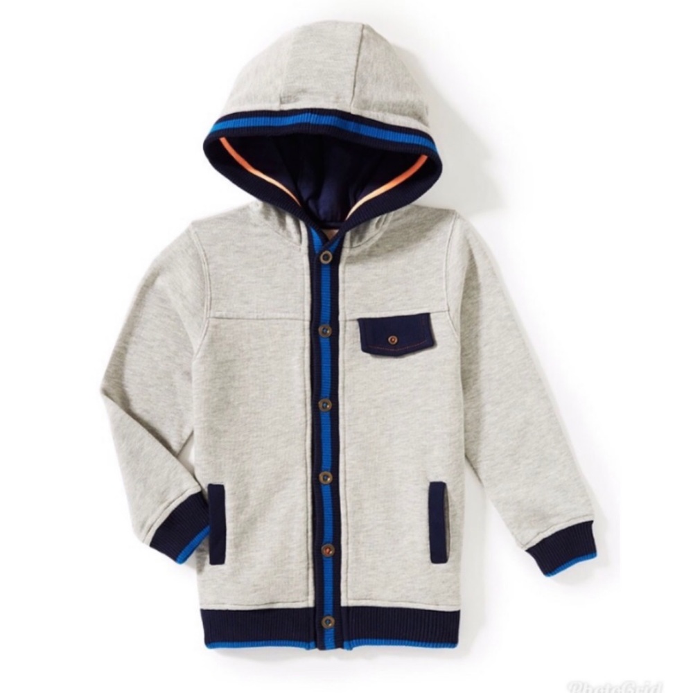 Peek Boy’s Buttoned Hoodie